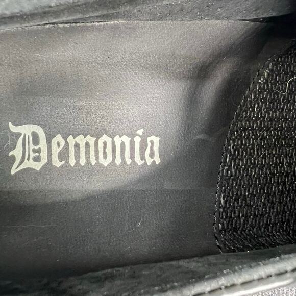 Demonia Unisex Riot 03 Steel Toe Platform Oxfords Size US M 6 W 8 - Picture 10 of 12